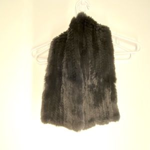 Real mink muff